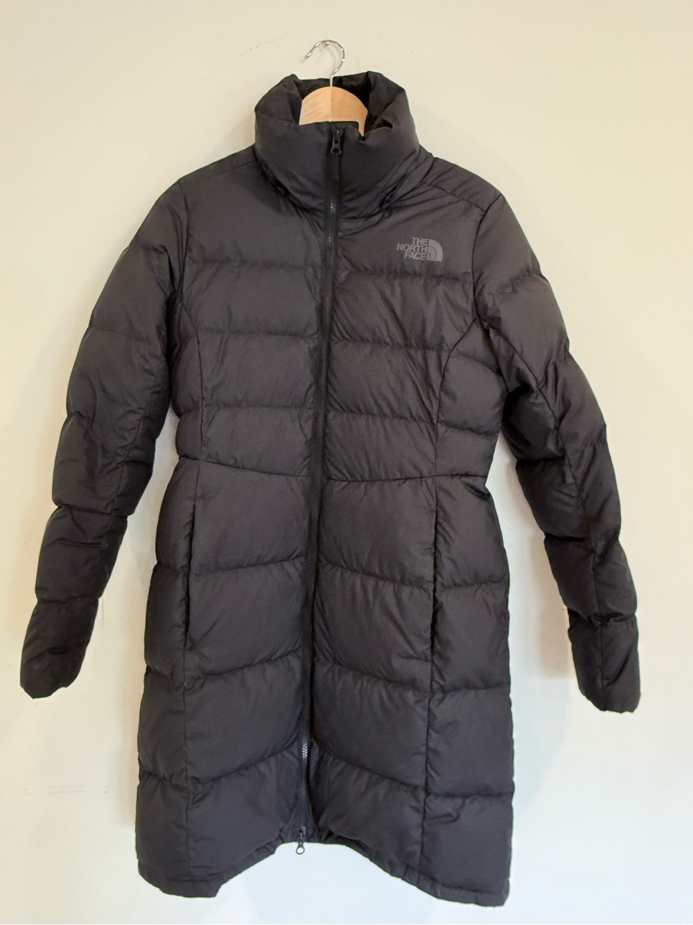 The North Face Women's Long Black Quilted Down Puffer Coat